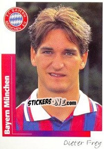 Sticker Dieter Frey - German Football Bundesliga 1995-1996 - Panini