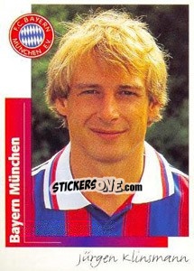Sticker Jürgen Klinsmann - German Football Bundesliga 1995-1996 n. 155 - Panini