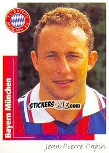 Sticker Jean-Pierre Papin - German Football Bundesliga 1995-1996 n. 156 - Panini