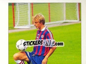 Sticker Jürgen Klinsmann oben - German Football Bundesliga 1995-1996 n. 161 - Panini