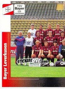 Cromo Mannschaftsbild links - German Football Bundesliga 1995-1996 - Panini