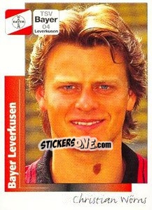 Sticker Christian Wörns - German Football Bundesliga 1995-1996 - Panini