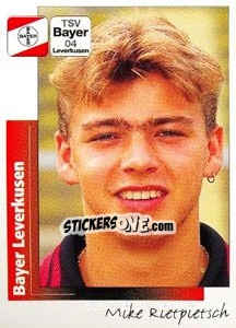 Sticker Mike Rietpietsch - German Football Bundesliga 1995-1996 - Panini