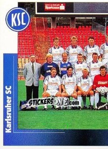 Sticker Mannschaftsbild links - German Football Bundesliga 1995-1996 n. 191 - Panini