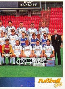 Sticker Mannschaftsbild rechts - German Football Bundesliga 1995-1996 - Panini