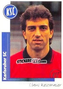 Sticker Claus Reitmaier - German Football Bundesliga 1995-1996 - Panini