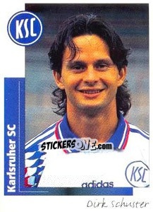 Cromo Dirk Schuster - German Football Bundesliga 1995-1996 - Panini