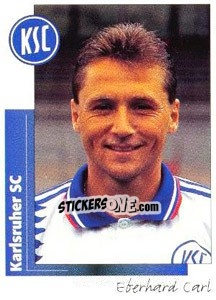 Cromo Eberhard Carl - German Football Bundesliga 1995-1996 - Panini