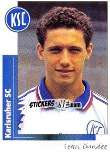 Sticker Sean Dundee - German Football Bundesliga 1995-1996 - Panini