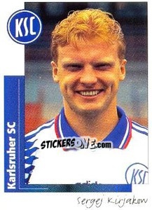 Sticker Sergej Kirjakow - German Football Bundesliga 1995-1996 - Panini
