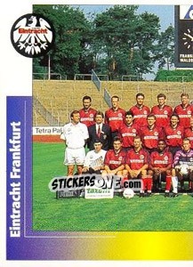 Figurina Mannschaftsbild links - German Football Bundesliga 1995-1996 - Panini