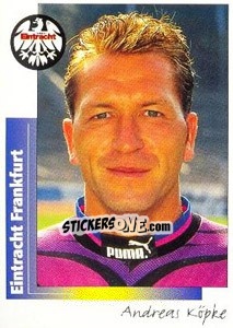 Cromo Andreas Köpke - German Football Bundesliga 1995-1996 - Panini