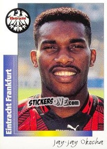 Cromo Jay-Jay Okocha - German Football Bundesliga 1995-1996 - Panini
