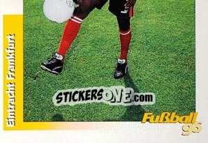 Sticker Jay-Jay Okocha unten - German Football Bundesliga 1995-1996 - Panini