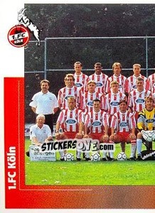 Sticker Mannschaftsbild links - German Football Bundesliga 1995-1996 - Panini