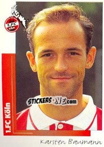 Sticker Karsten Baumann - German Football Bundesliga 1995-1996 - Panini