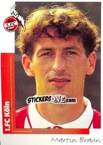 Sticker Martin Braun - German Football Bundesliga 1995-1996 - Panini