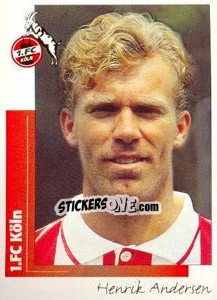 Cromo Henrik Andersen - German Football Bundesliga 1995-1996 - Panini