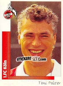 Cromo Toni Polster - German Football Bundesliga 1995-1996 - Panini