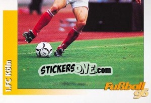 Sticker Martin Braun unten - German Football Bundesliga 1995-1996 - Panini