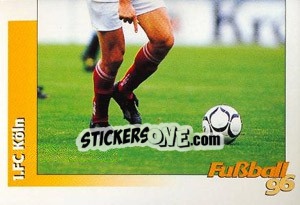 Sticker Toni Polster unten - German Football Bundesliga 1995-1996 - Panini