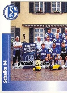 Sticker Mannschaftsbild links - German Football Bundesliga 1995-1996 - Panini