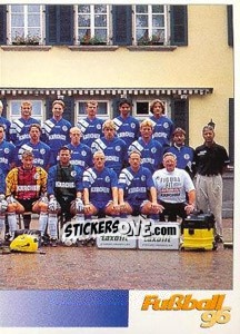 Sticker Mannschaftsbild rechts - German Football Bundesliga 1995-1996 n. 273 - Panini