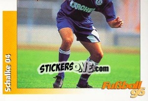 Sticker Olaf Thon unten - German Football Bundesliga 1995-1996 - Panini