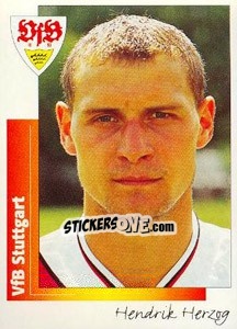 Sticker Hendrik Herzog - German Football Bundesliga 1995-1996 - Panini