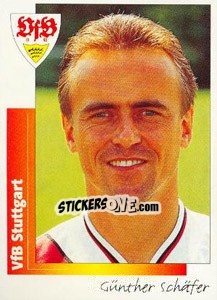 Sticker Günther Schäfer - German Football Bundesliga 1995-1996 n. 304 - Panini