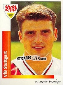 Sticker Marco Haber - German Football Bundesliga 1995-1996 - Panini
