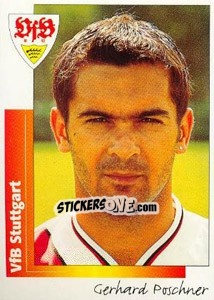 Sticker Gerhard Poschner - German Football Bundesliga 1995-1996 n. 313 - Panini