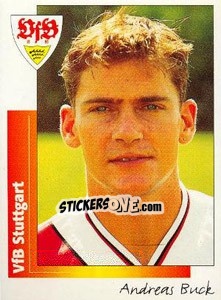 Sticker Andreas Buck - German Football Bundesliga 1995-1996 - Panini