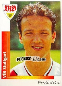 Cromo Fredi Bobic - German Football Bundesliga 1995-1996 - Panini