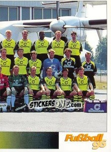 Sticker Mannschaftsbild rechts - German Football Bundesliga 1995-1996 - Panini