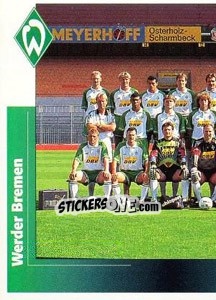 Figurina Mannschaftsbild links - German Football Bundesliga 1995-1996 - Panini