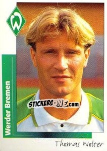 Sticker Thomas Wolter - German Football Bundesliga 1995-1996 - Panini