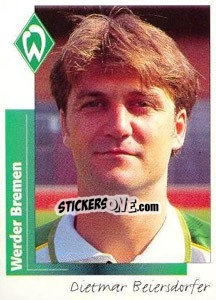 Sticker Dietmar Beiersdorfer - German Football Bundesliga 1995-1996 - Panini