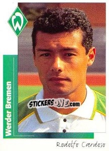 Sticker Rodolfo Cardoso - German Football Bundesliga 1995-1996 - Panini