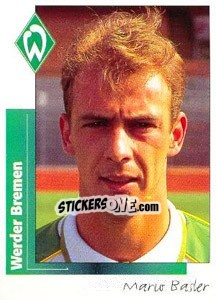 Sticker Mario Basler - German Football Bundesliga 1995-1996 - Panini