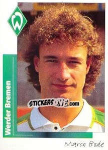 Sticker Marco Bode - German Football Bundesliga 1995-1996 - Panini