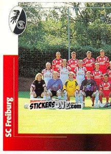 Sticker Mannschaftsbild links - German Football Bundesliga 1995-1996 n. 56 - Panini