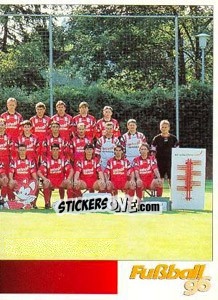Sticker Mannschaftsbild rechts - German Football Bundesliga 1995-1996 n. 57 - Panini