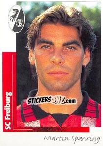 Sticker Martin Spanring - German Football Bundesliga 1995-1996 - Panini