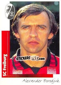 Sticker Alexander Borodjuk - German Football Bundesliga 1995-1996 - Panini