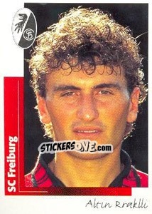 Sticker Altin Rraklli - German Football Bundesliga 1995-1996 - Panini