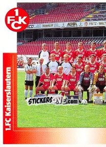 Figurina Mannschaftsbild links - German Football Bundesliga 1995-1996 - Panini