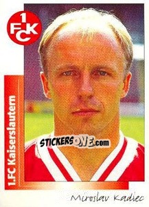 Sticker Miroslav Kadlec - German Football Bundesliga 1995-1996 - Panini