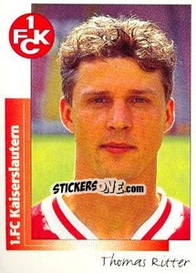 Sticker Thomas Ritter - German Football Bundesliga 1995-1996 - Panini