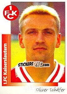 Cromo Oliver Schäfer - German Football Bundesliga 1995-1996 - Panini